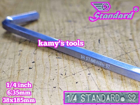 Lục giác hệ inch Standard 1/4 inch 6.35mm dài 38x185mm STD-68104