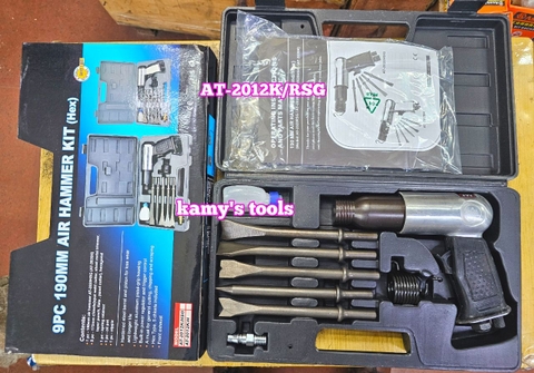 Bộ đục hơi bê tông khí nén 9 chi tiết dài 190mm Hymair AT-2012K/RSG