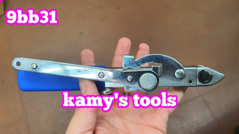 Dụng cụ siết cắt dây đai inox trục láp ,kìm siết đai láp, siết quai nhê cổ dê láp ô tô Kingtony model 9BB31