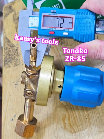 Đồng hồ oxy đồng hồ gió đá thân thau Tanaka ZR-85 dùng cho cắt kim loại