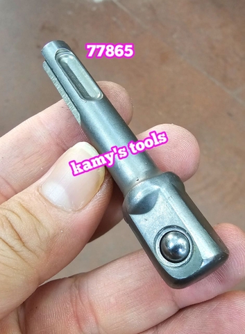77865 Bộ 3 đầu chuyển khoan đuôi chuôi chân gài 4 rãnh sds plus sang bắn tháo mở bulong tuýp 1/4 3/8 1/2 inch Tolsen
