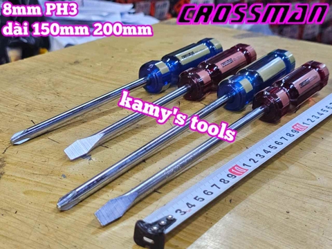 Tua vít bake dẹp 8mm PH3 Crossman dài 150mm 200mm  45-835 45-815 45-840 45-820