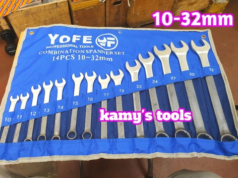 Bộ cờ lê vòng miệng Yofe 14 cây 10mm-32mm