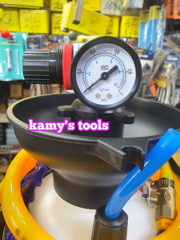 Bình bơm dầu cầu bơm dầu hộp số sàn số tự động khí nén 5 lít có van điều chỉnh áp suất