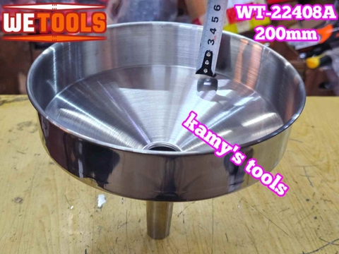 Phễu inox thép không gỉ chiết rót chất lỏng có quay treo 8 inch 200mm Wetools WT-22408A