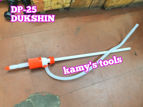 Bơm can hoá chất, bơm dầu thùng phuy bằng tay Hàn Quốc Dukshin model DP-25