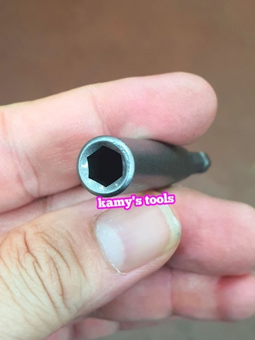 Mũi bắn đầu chụp bulong dài 80mm chuôi chân lục giác 5.5mm 6mm 7mm 8mm 10mm 12mm 14mm 15mm 16mm 17mm 18mm 19mm