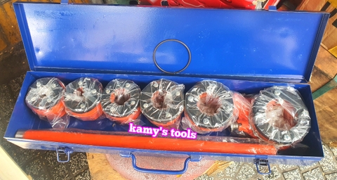 Dụng cụ ren ống bằng tay 6 đầu 21mm 27mm 34mm 42mm 49mm 60mm, bộ ren ống bằng tay 21-60mm