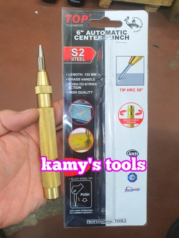 Đục bung tu lấy dấu tự động định vị đục lỗ tâm thép S2 Top dài 5 inch 6 inch model TB-9109VN TB-9109LVN