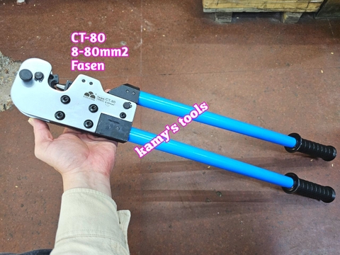 Kìm bấm cos cơ Fasen CT-80 dài 670mm 8-80mm2