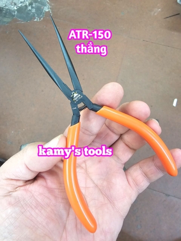 ATR-150S Kìm mũi nhọn không răng loại thẳng mini Fujiya dài 150mm