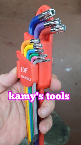 Bộ khóa lục giác bi và bông hoa thị Top 9 cây model LU-9CMAU và LU-9CMAUBM