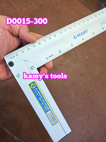 D0015-300 Thước ke góc vuông hợp kim nhôm 300mm C-mart