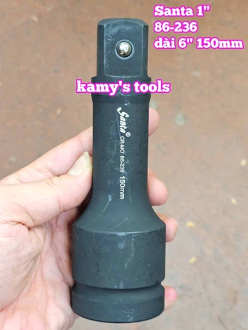Cần tuýp nối khúc nối 1 inch Santa thép đen 6 inch 150mm 86-236