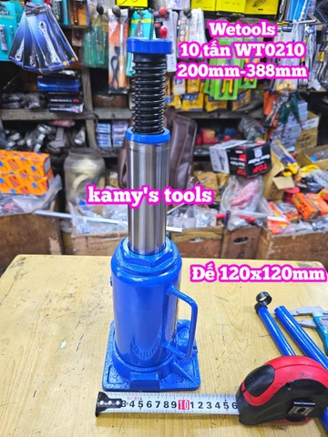 Kích con đội thuỷ lực 10 tấn Wetools WT0210 200mm-388mm