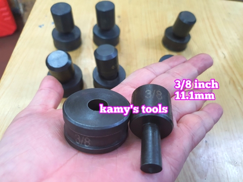 Khuôn đột lỗ mũi đột lỗ sắt V, thanh đồng cái dùng máy đột lỗ thủy lực CH-70 HHM-70 (bán lẻ 1 bộ)