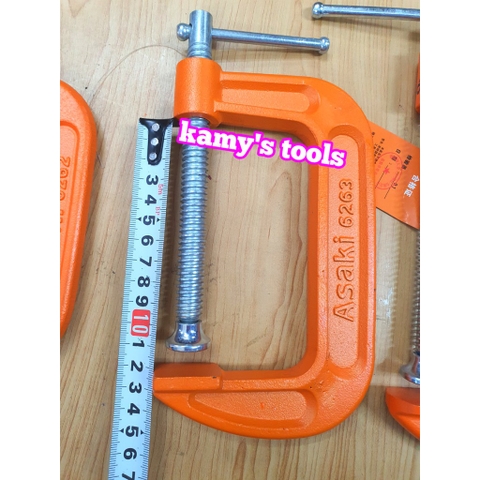 Cảo chữ C Asaki 3" Ak-6262 4" Ak-6263 5" Ak-6264 6" Ak-6265 bán lẻ tưng cái