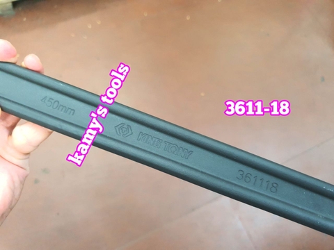 Mỏ lết xi đen 15 inch 18 inch dài 380mm 450mm Kingtony 3611-15HP 3611-18HP