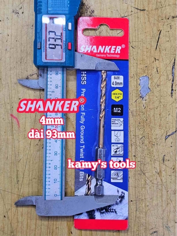 Mũi khoan sắt chuôi lục giác Shanker 2mm 2.5mm 3mm 3.2mm 4mm 4.2mm 4.5mm 5mm
