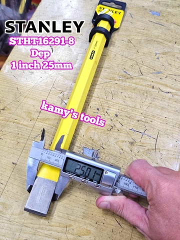 Đục sắt mũi dẹp 25mm 1 inch Stanley dài 12 inch 300mm 16-291 STHT16291-8