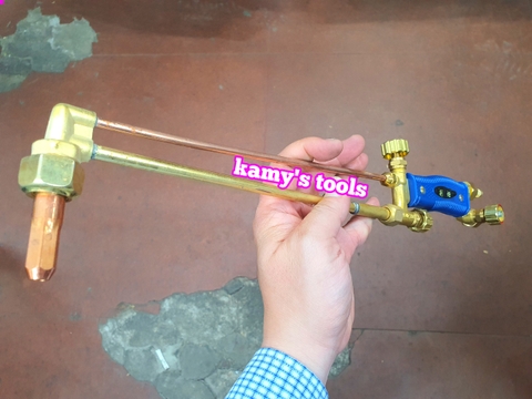 Tay cắt hơi oxy ga, mỏ đèn cắt gió đá G1-30, kèm 2 béc cắt