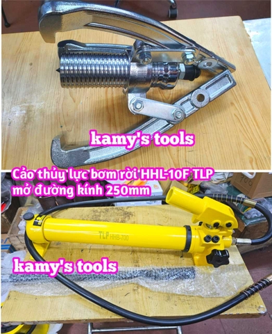 Cảo thủy lực bơm rời 10 tấn HHL-10F TLP mở đường kính 250mm bơm HHB-700