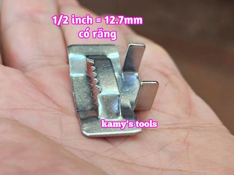 1/2 inch Combo 10 Cái khóa đai inox có răng 12.7mm inox 304 kamytools