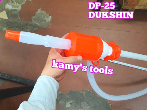 Bơm can hoá chất, bơm dầu thùng phuy bằng tay Hàn Quốc Dukshin model DP-25