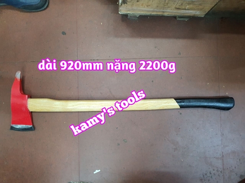 Búa rìu bổ củi, chặt cây, làm vườn, thoát hiểm, cứu hộ đa năng 2.2kg dài 920mm