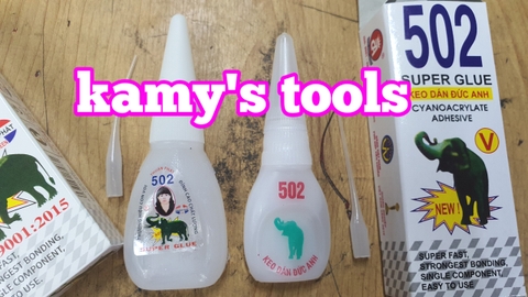 Keo dán 502 siêu dính hình cô gái và hình con voi