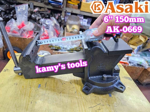 Ê tô bàn nguội Asaki 6 inch 150mm AK-0669