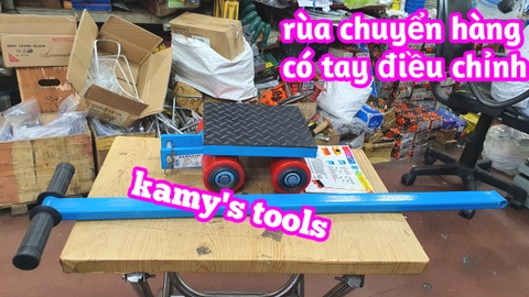 Con rùa chuyển hàng 4 bánh xe 6 tấn WQ-6T có tay cầm điều hướng