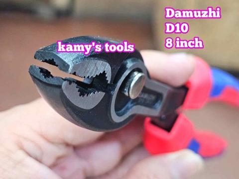 Kìm 2 lỗ điều chỉnh vặn bulong tán đầu ốc vít dài 8 inch 205mm miệng mở 4-22mm DAMUZHI DMZ-D10