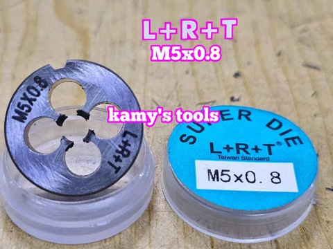 Bàn ren M5x0.8 (5x0.8) L+R+T (LRT) dụng cụ tạo ren ngoài bulong