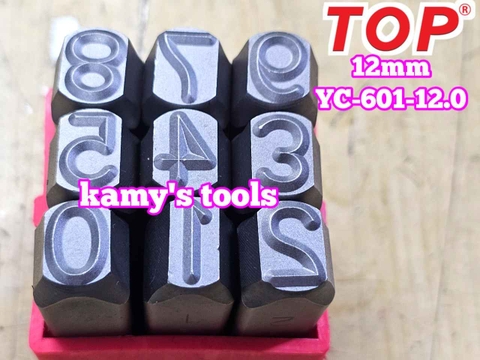 Bộ đóng số xuôi 12mm TOP YC-602-12.0