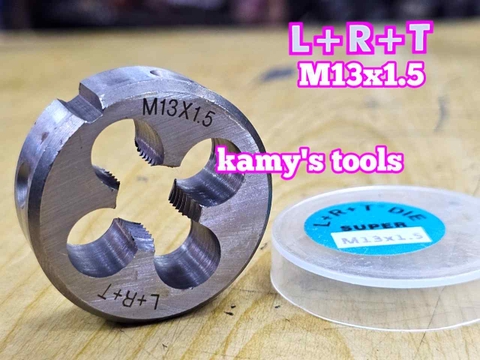 Bàn ren M13x1.5 (13x1.5) L+R+T (LRT) dụng cụ tạo ren ngoài bulong LRT-431315