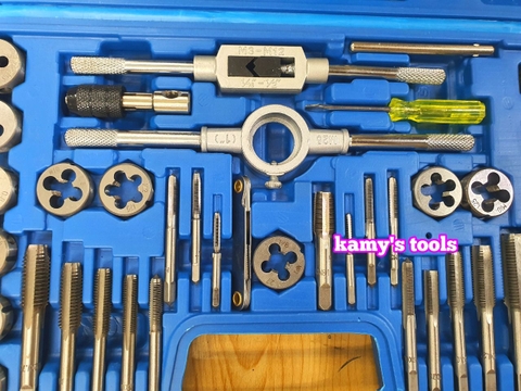 Bộ taro bàn ren 40 chi tiết ta rô ren hợp kim thép siêu cứng và bền hơn hộp nhựa mica