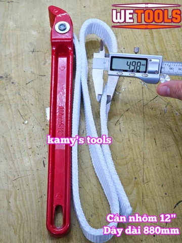 Cờ lê cảo mở lọc nhớt lọc dầu bằng dây cán nhôm 12 inch dây dài 880mm Wetools WT-42212A