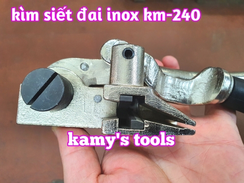 Kìm siết đai inox KM-S240 kamy tools, dụng cụ rút siết cảo căng dây đai inox tương tự s240 ybico