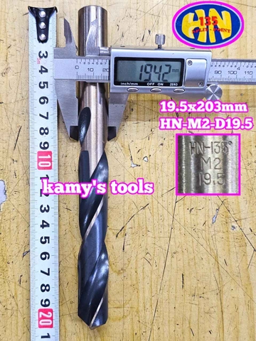 Mũi khoan sắt inox Hoàng Nam 135 độ M2 cỡ 19mm 19.5mm 20mm