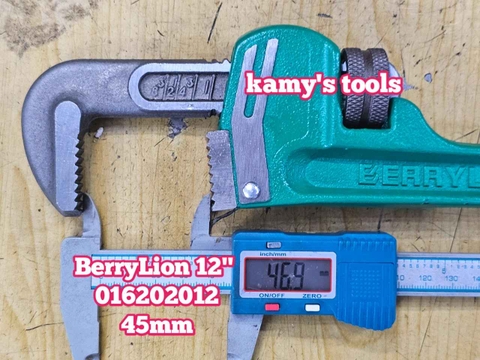 Mỏ lết răng BerryLion 016202012 dài 12 inch 300mm ngàm kẹp 45mm