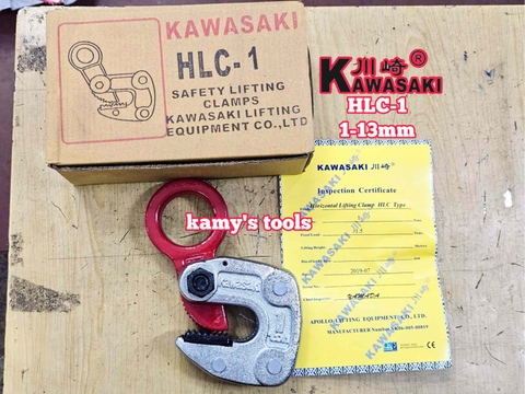 Kẹp tôn ngang 1 tấn Kawasaki HLC-1 kẹp 1-13mm