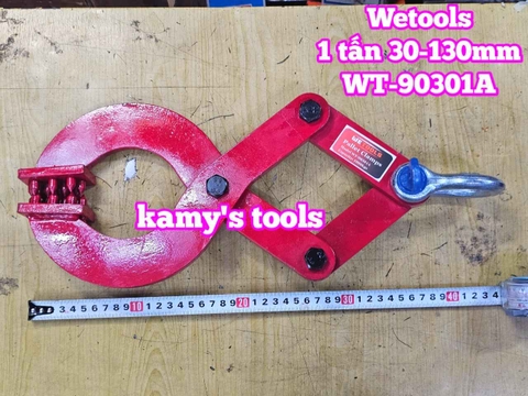 Kẹp kéo pallet 1 tấn mở ngàm 30-130mm Wetools WT-90301A
