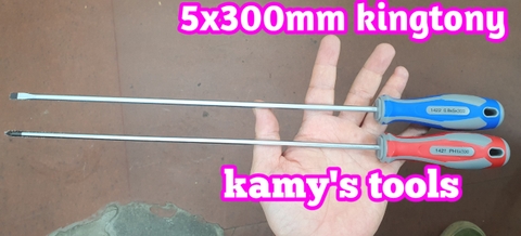Tua vít bake dẹp kingtony ph1 5mm dài 300mm model 14210112 14220512, tô vít