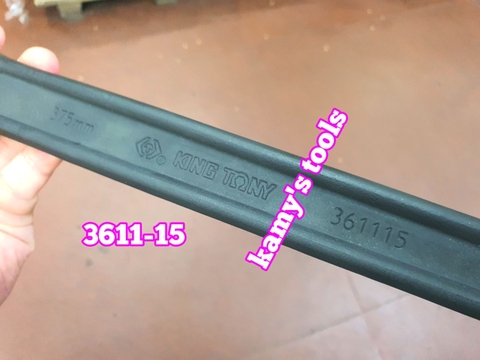 Mỏ lết xi đen 15 inch 18 inch dài 380mm 450mm Kingtony 3611-15HP 3611-18HP
