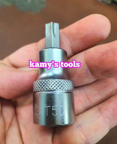Đầu tuýp khẩu lú đầu bông sao hoa thị 1/2 inch Licota T20 T25 T27 T30 T40 T50 T55 loại không lỗ và có lỗ (bán lẻ 1 cái)