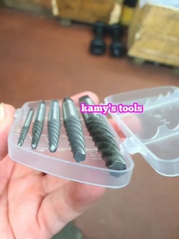 Bộ mũi vít taro ta rô tháo mở bu lông ốc vít gãy hỏng 5 cây SKC 1815 Nhật