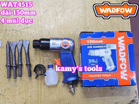 Máy đục hơi khí nén Wadfow WAT4515 dài 150mm 4 mũi đục (chưa bao gồm nối nhanh)