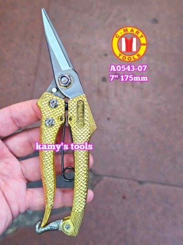 Kéo cắt ron cắt tỉa cành cây 7 inch 175mm C-mart A0543