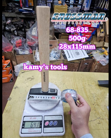Búa đầu vuông dẹp cán gỗ Crossman 300g 500g 600g model 68-833 68-835 68-836